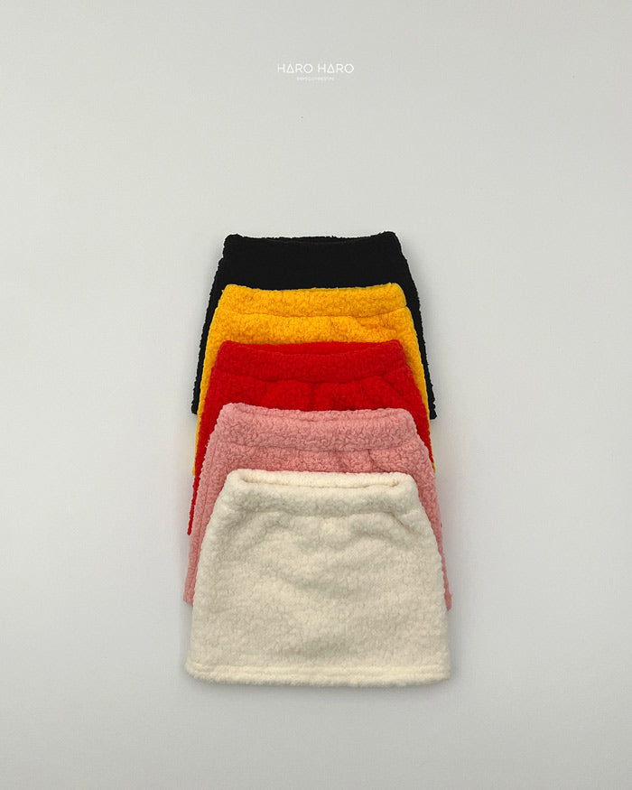 Vivid Fleece Skirt-HAROHARO-41