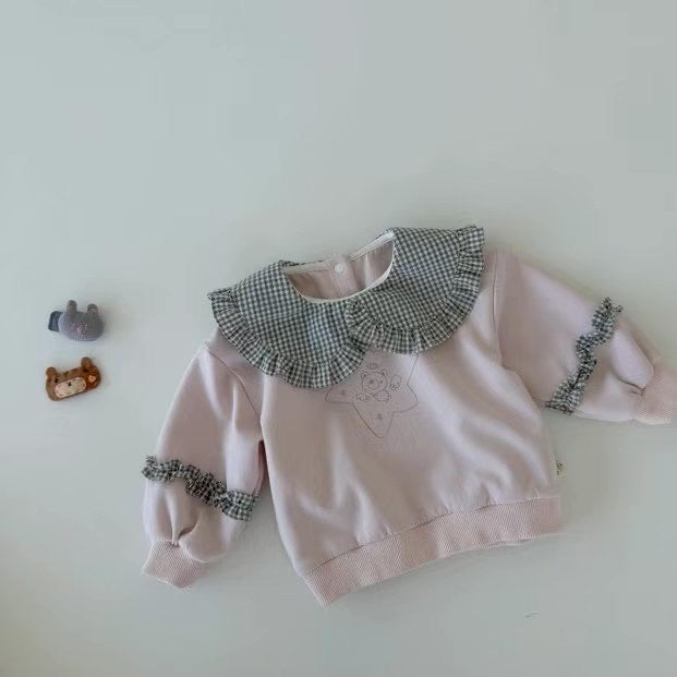 baby cotton candy collar sweatshirt -mydaughter-30