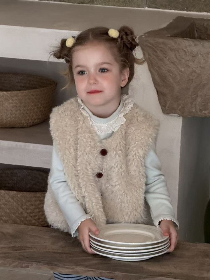 cookie fur vest-aiai-56