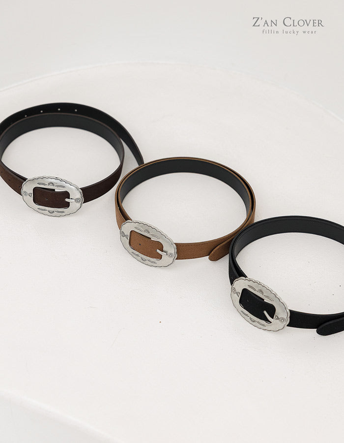 vintage suede belt - zanclover-20