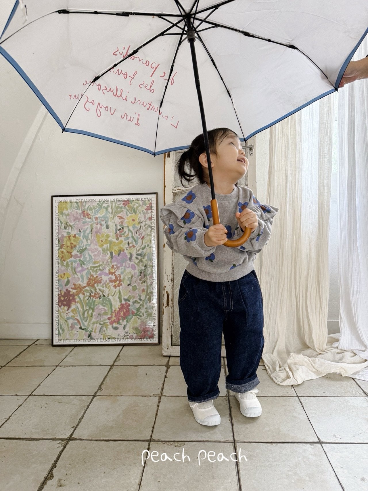 Mellow Denim Pants peach peach-27