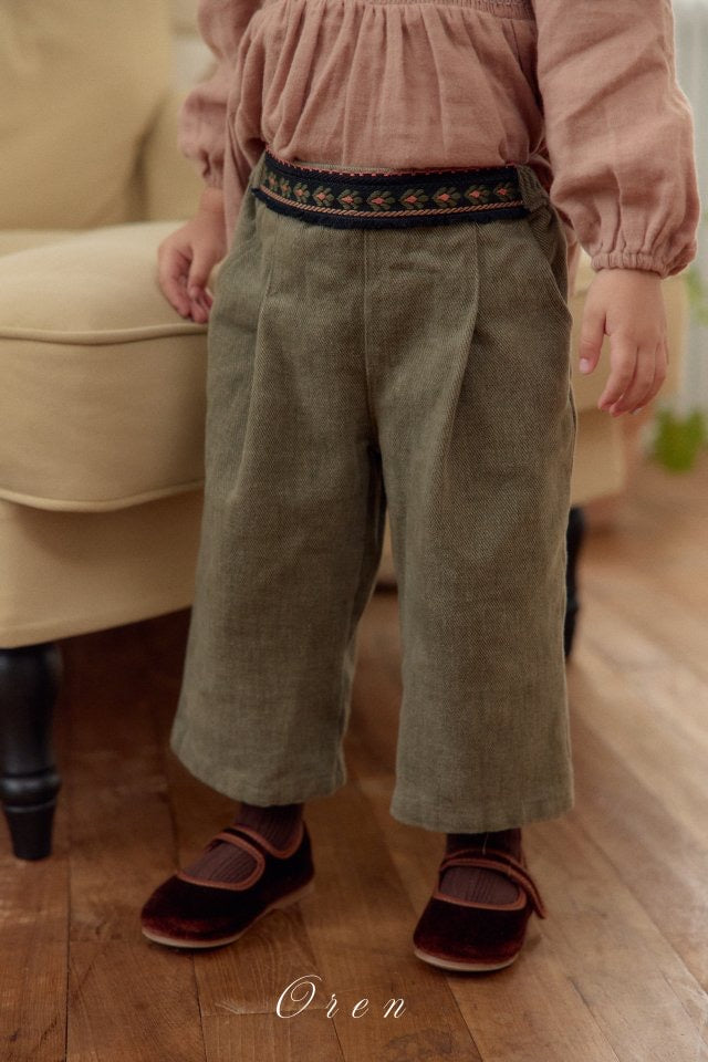 Rowan Embroidered Pants - OREN-4