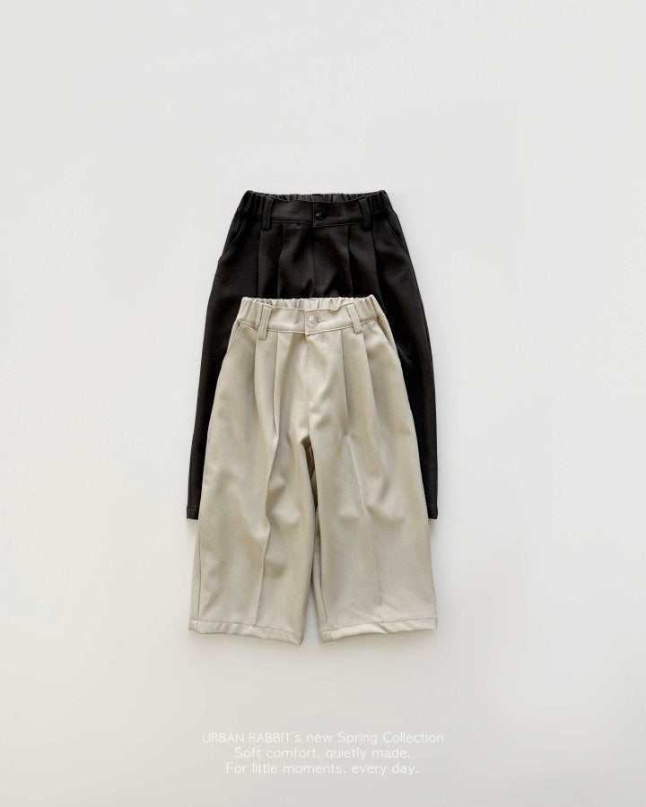 Flowy Two-Tuck Slacks-URBAN RABBIT-15