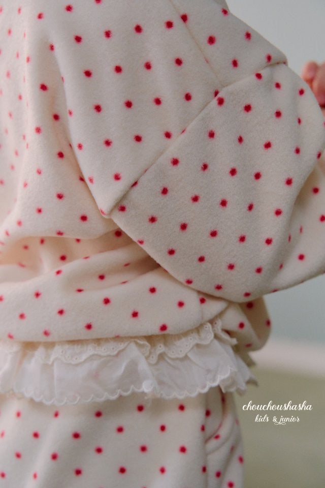 Dot Lace Fleece Pants - chouchoushasha - 18