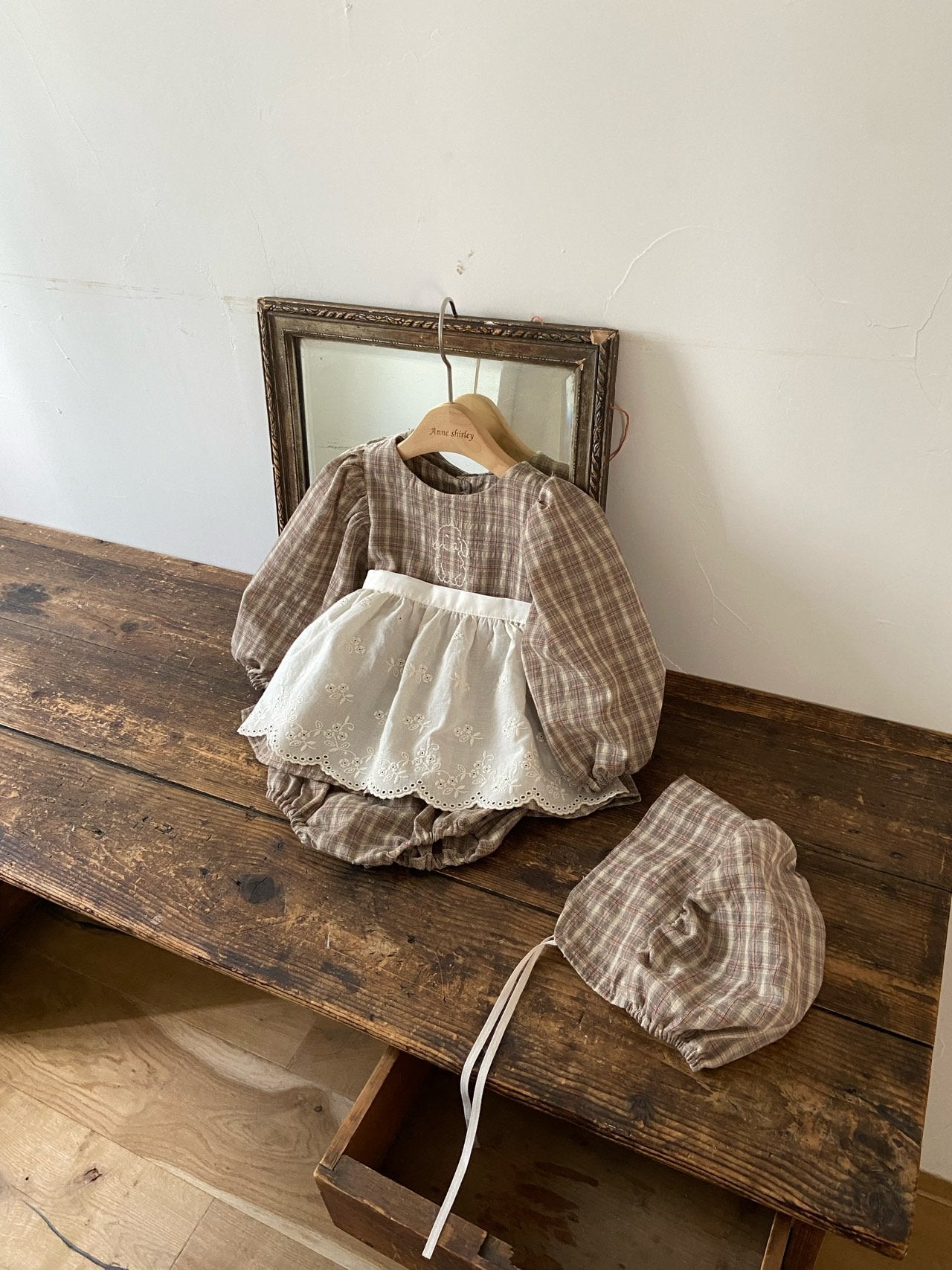 【SALE】Magenta suit (bonnet set)-anneshirley