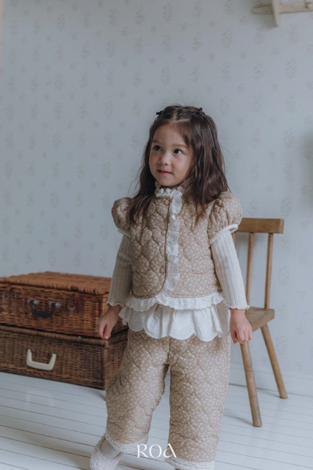 Quilting Lace Vest - Roa - 25