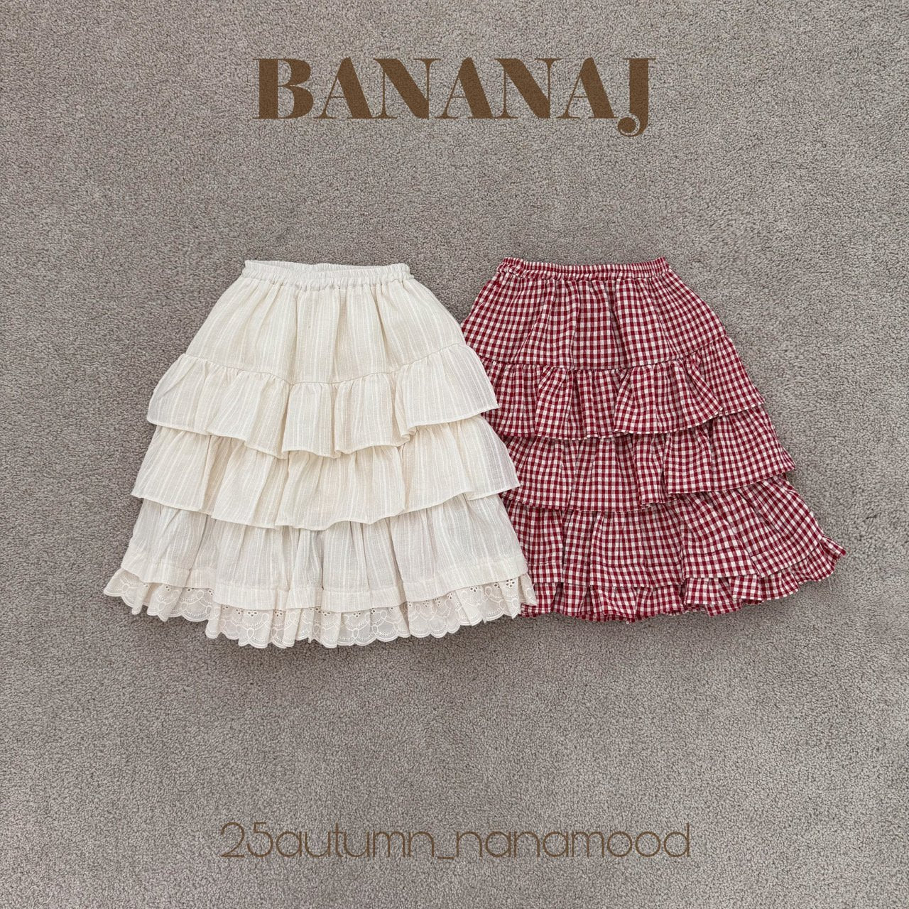 Candy ruffle skirt-banana.j-27