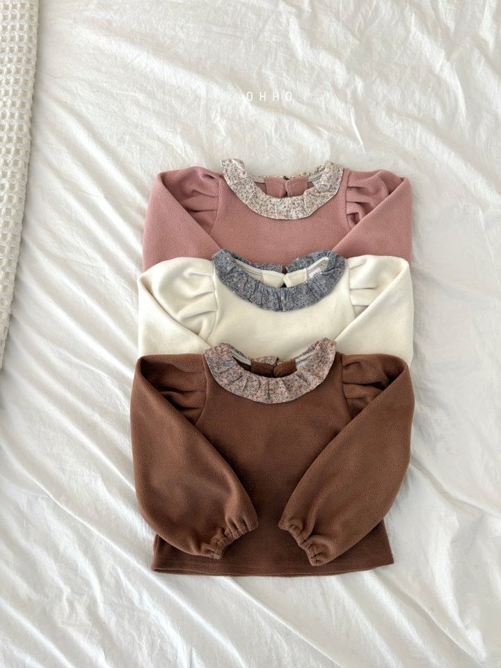 Floral Round Neck Blouse-ohho-2