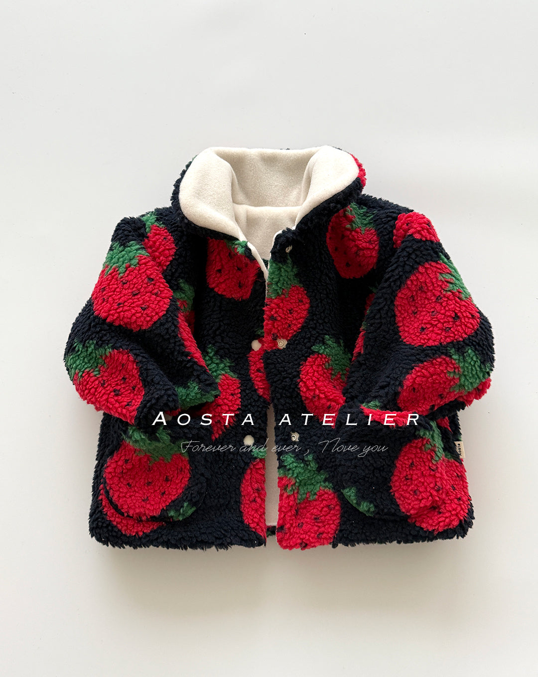 strawberry reversible jacket -Aosta-20