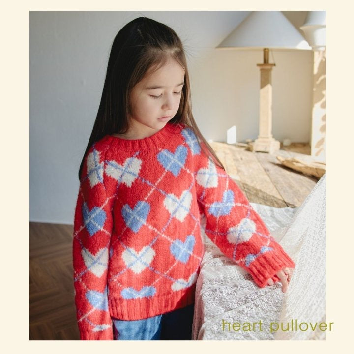 Heart Knit Pullover / mon atelier-14