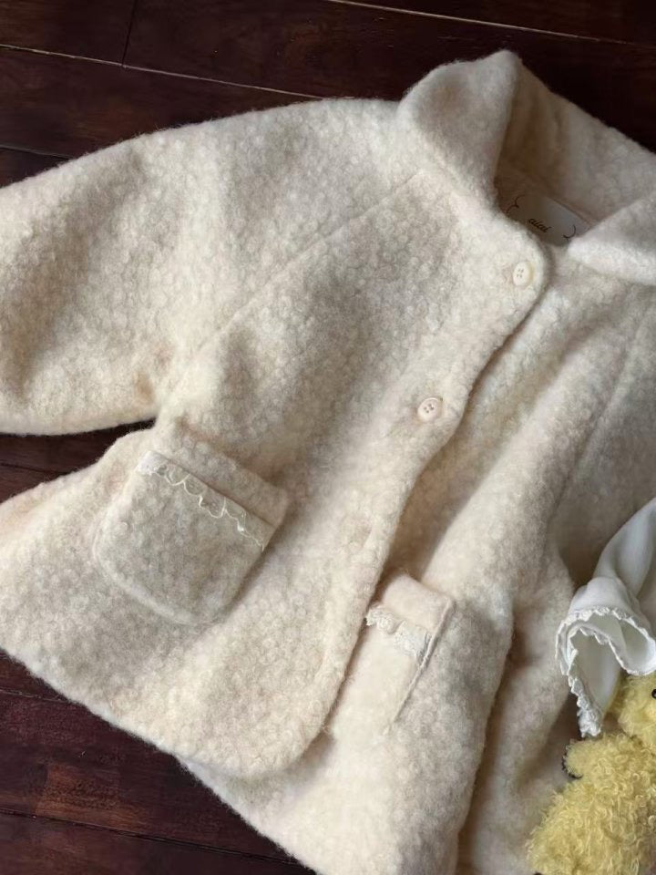 creamy puff lace jacket-aiai-23