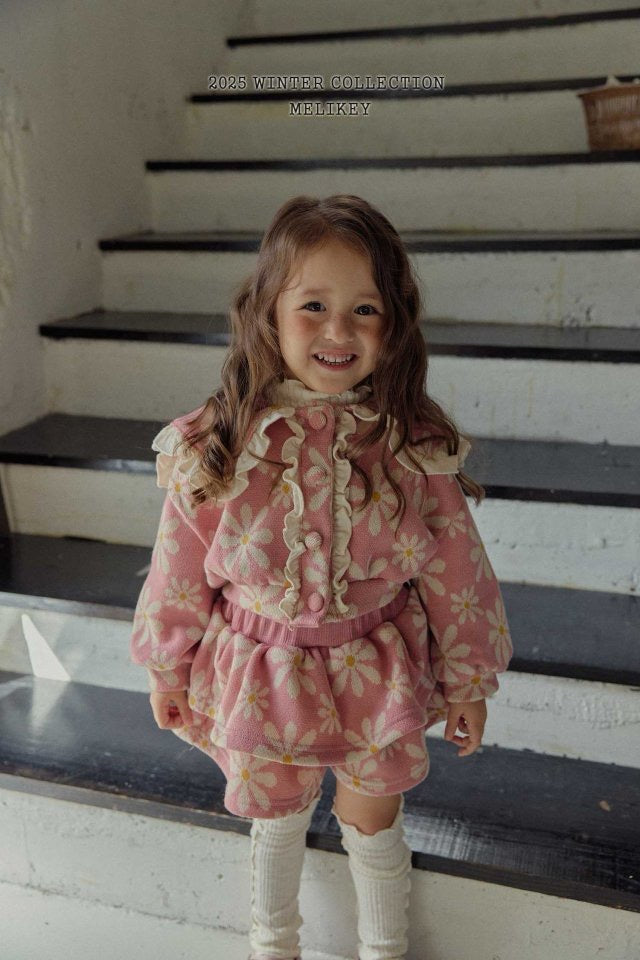 big flower frill cardigan-Melikey-42