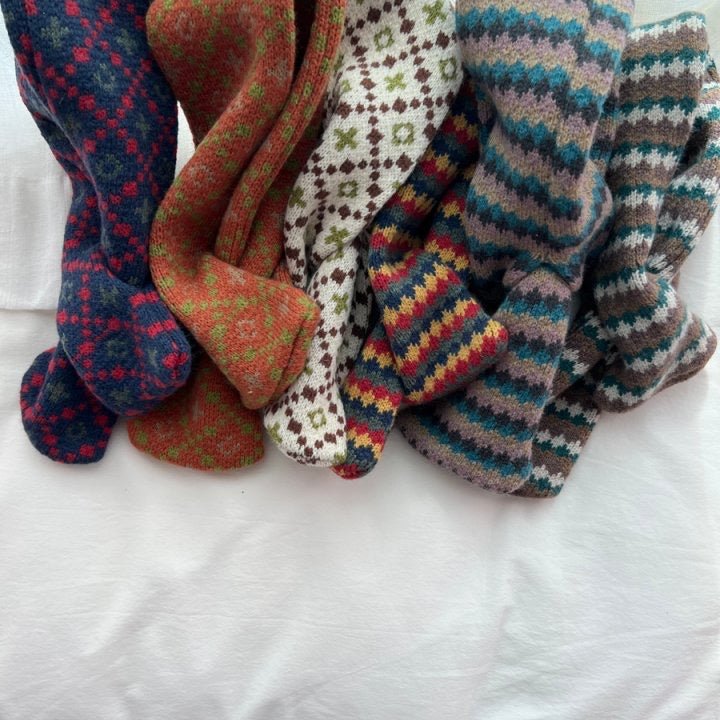 Zigzag Muffler -oatmeal-14