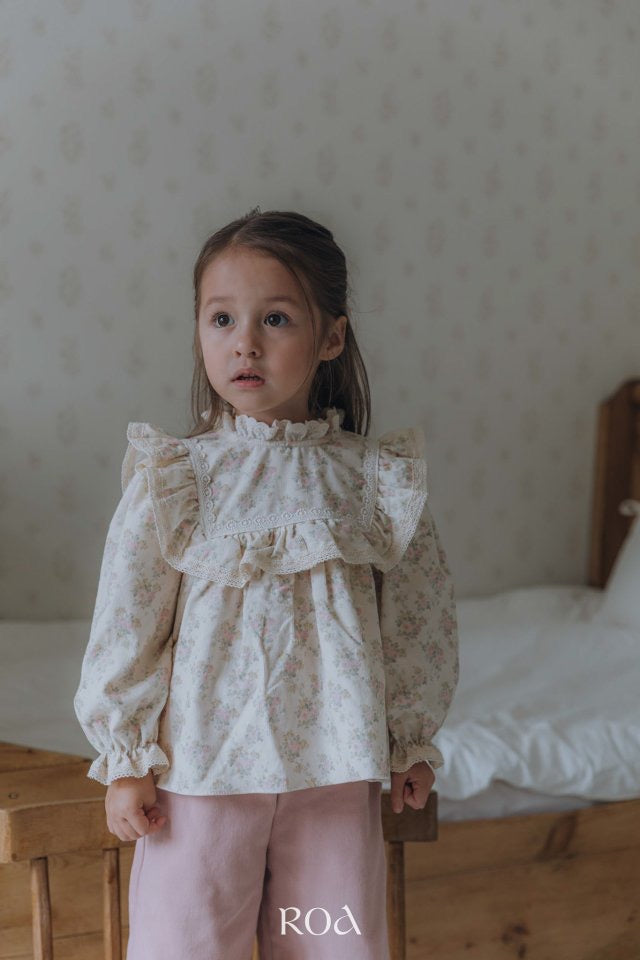 Square Frill Blouse - Roa - 18