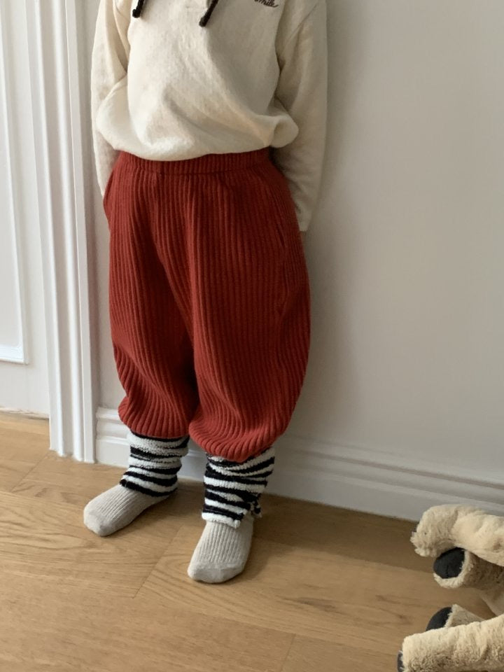 soft fleece jogger pants-MOME-14