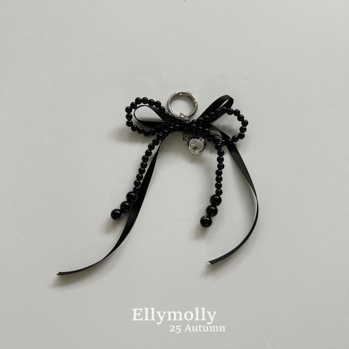Pearl Ribbon Keyring - ellymolly-79