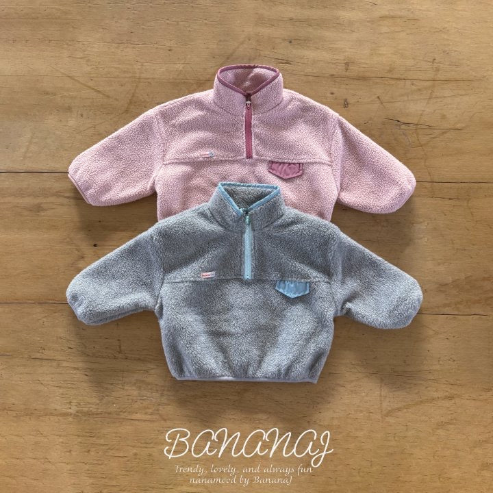 Half zip-up PO-banana.j-9