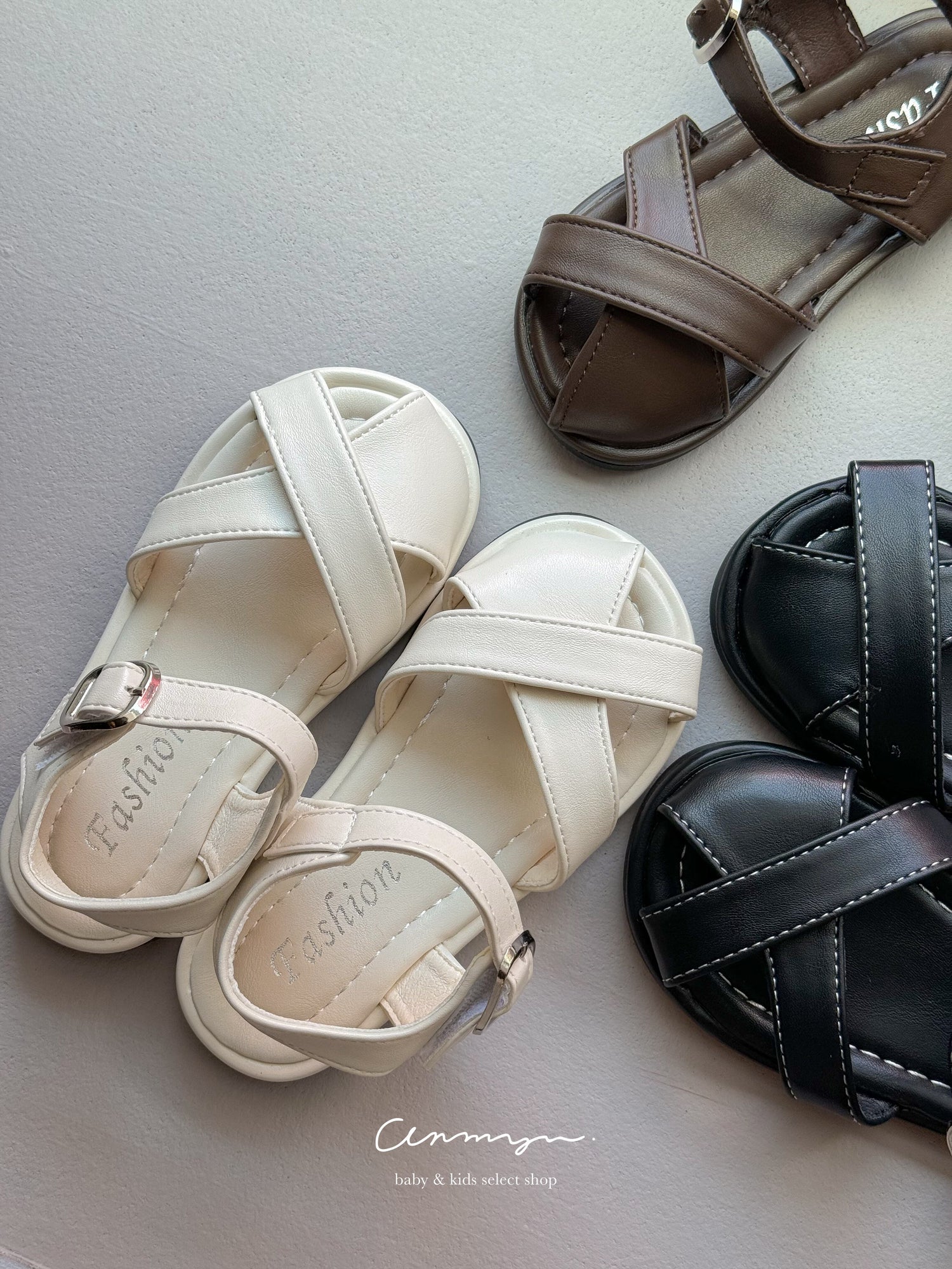 classical cross sandals