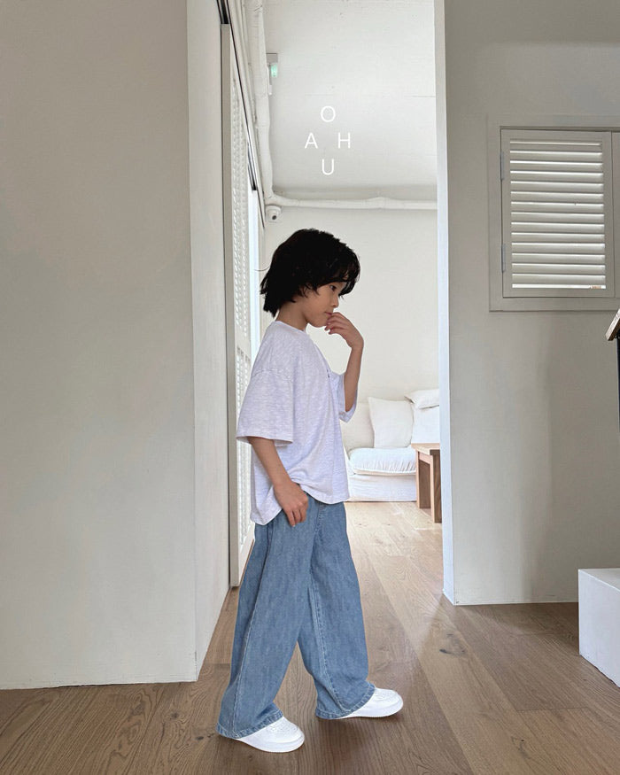 ⚫︎ Cool Wide Denim Pants / oahu kids