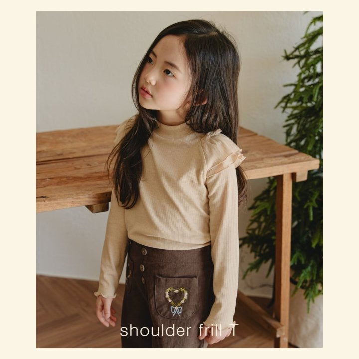 Shoulder Frill Tee / mon atelier-26