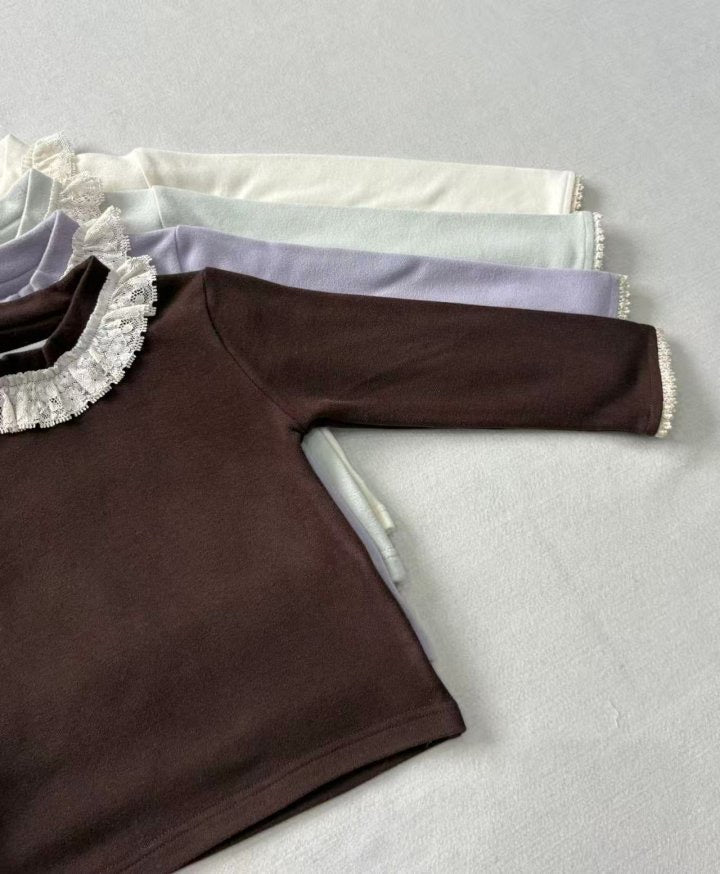 Marshmallow Lace Tee - aiai-64