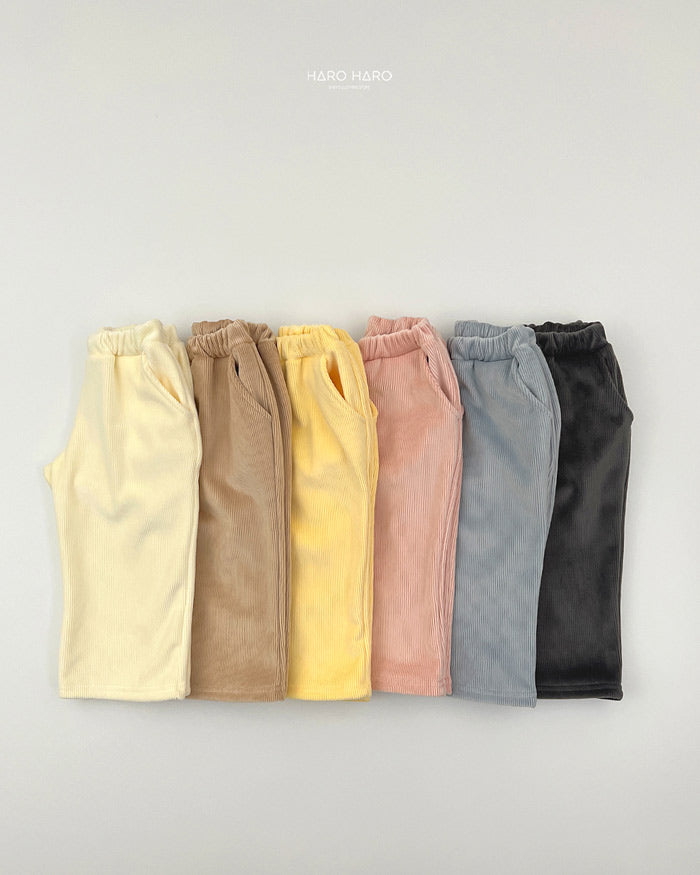 Corduroy Wide Pants -HAROHARO-017