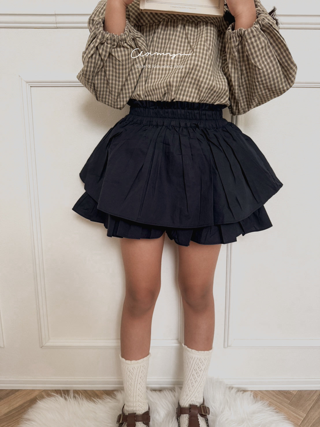 balloon millefeuille skirt