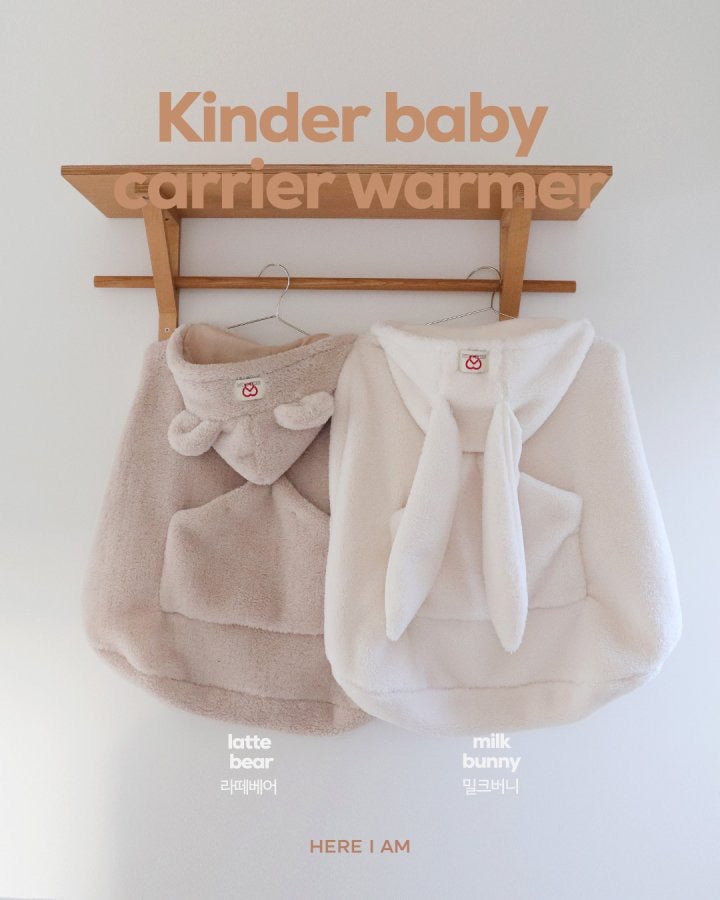 Kinder fleece baby carrier warmer - HERE I AM -18
