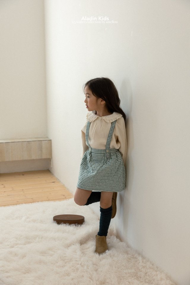 Dot Check Padded Skirt-aladin kids-15