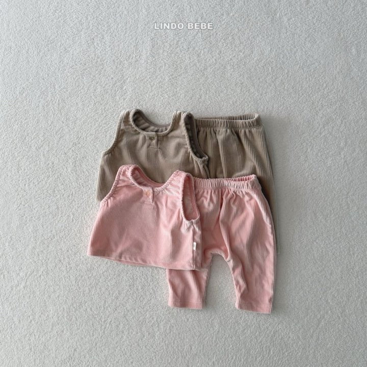 Fleecy Sleeveless Set -LINDObebe-5