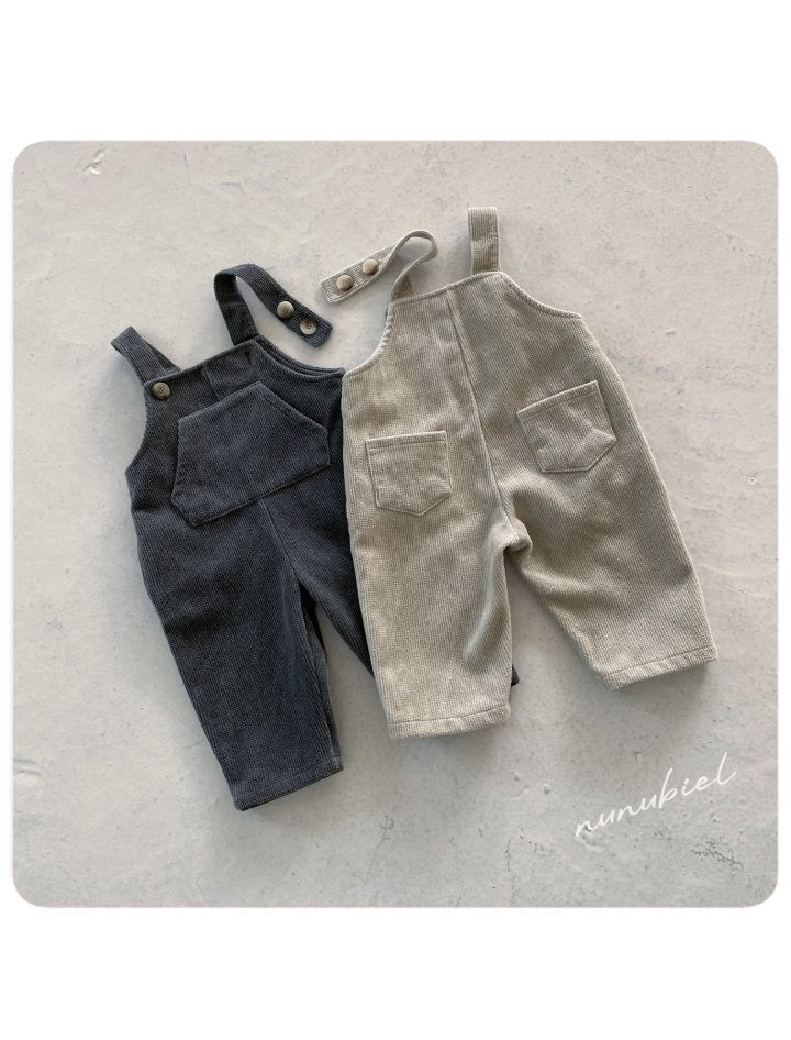 Corduroy suspender pants -nunubiel-16