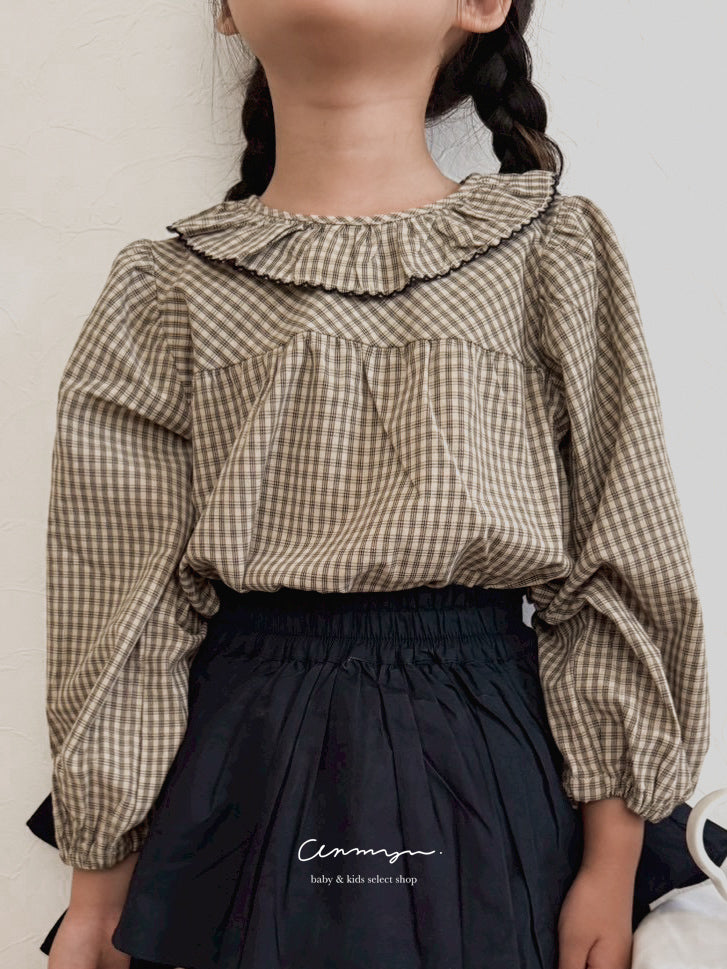 Romantique Gingham Blouse