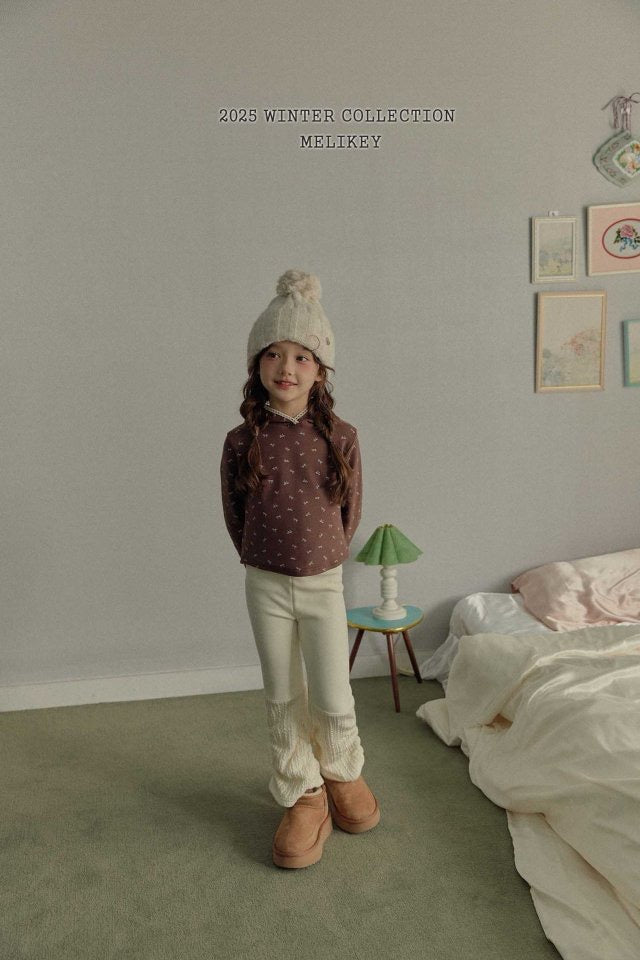 ribbed shirring leggings-Melikey-15