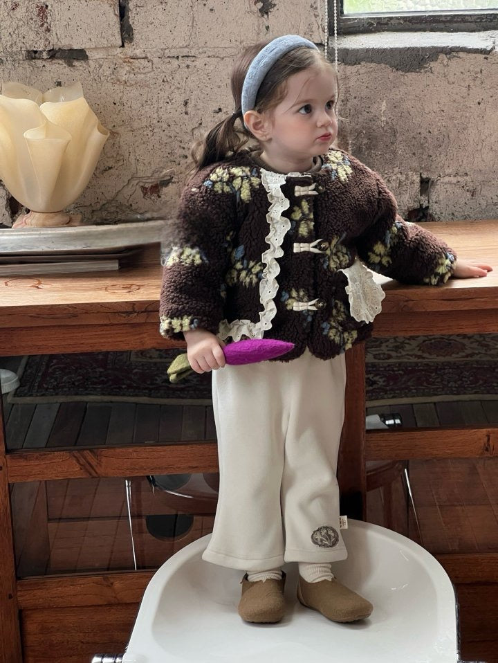 Mocha Flower Jumper - my daughter - 10