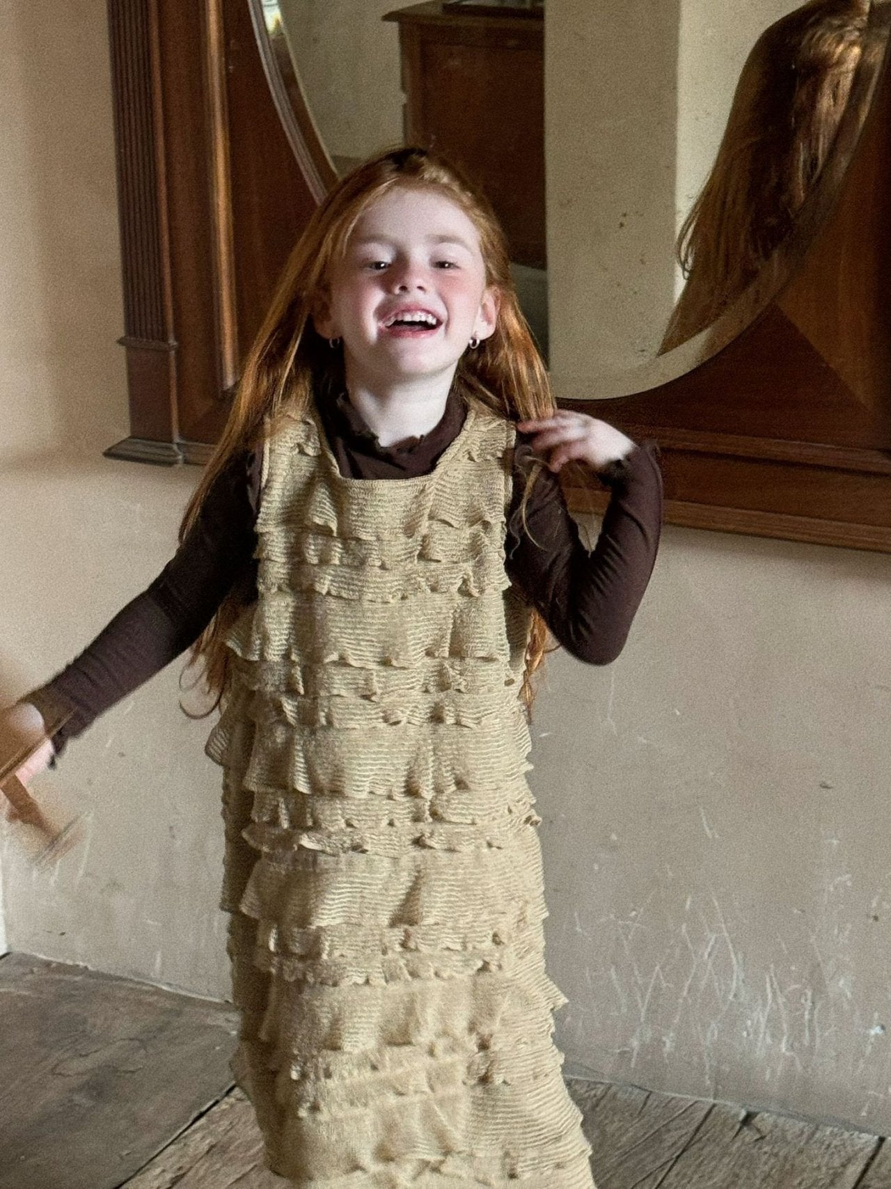 ⚫︎ layerd dress skirt