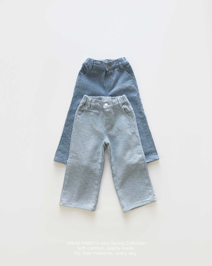 Textured Denim Pants-URBAN RABBIT-19