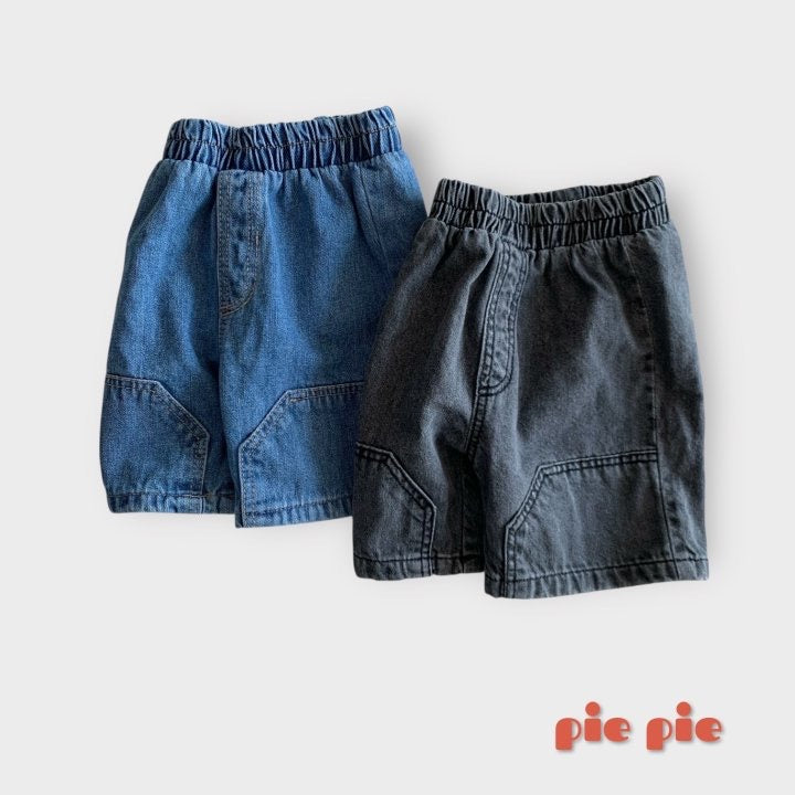 Pocket Denim Bermuda Shorts-Pie-24