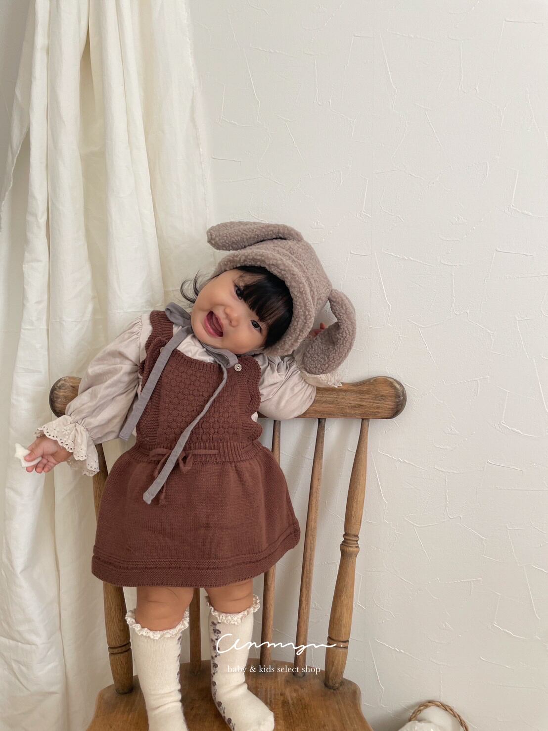 ⚫︎ ruffle knit skirt rompers