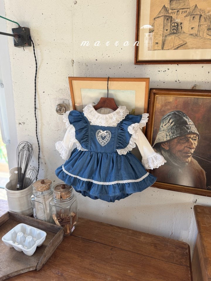 heart romper-marron-36