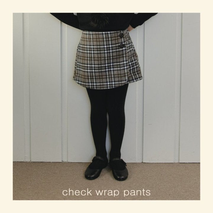 Check Wrap Pants / mon atelier-9