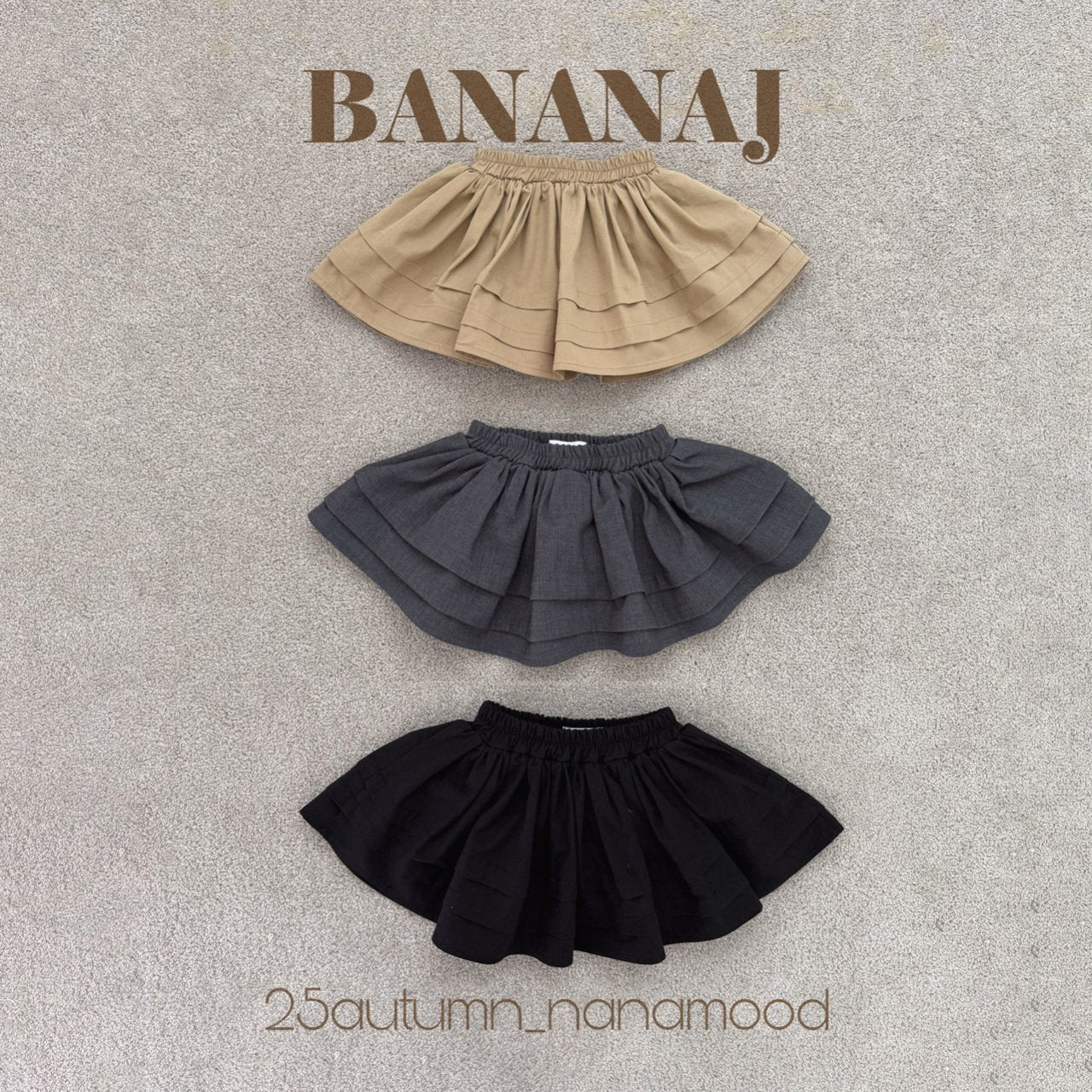 Flare culotte skirt-banana.j-28