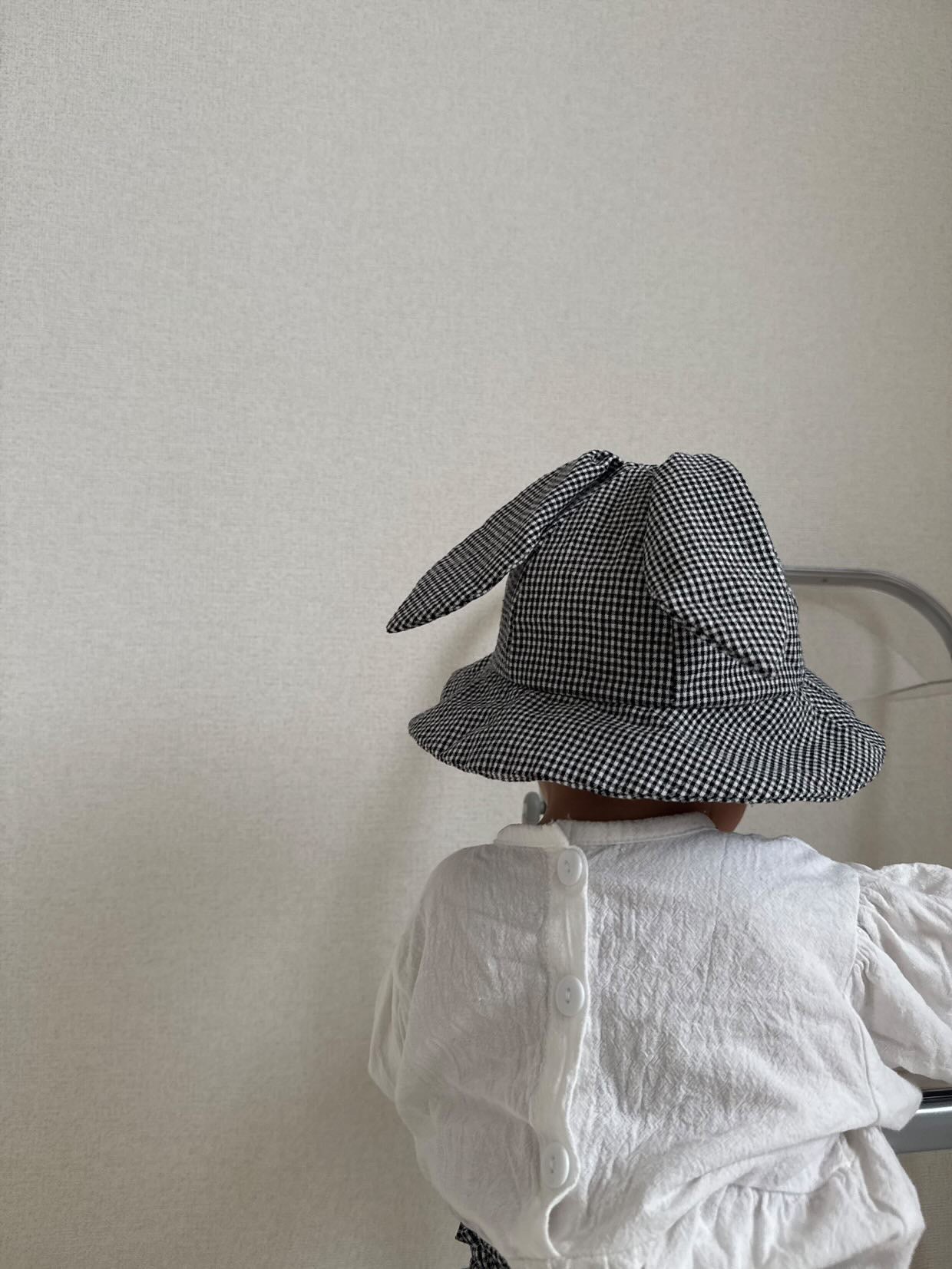 check baby hat / mun
