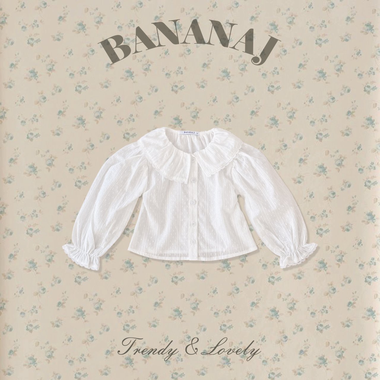 ｜即納｜Fresh lace blouse - BANANAJ