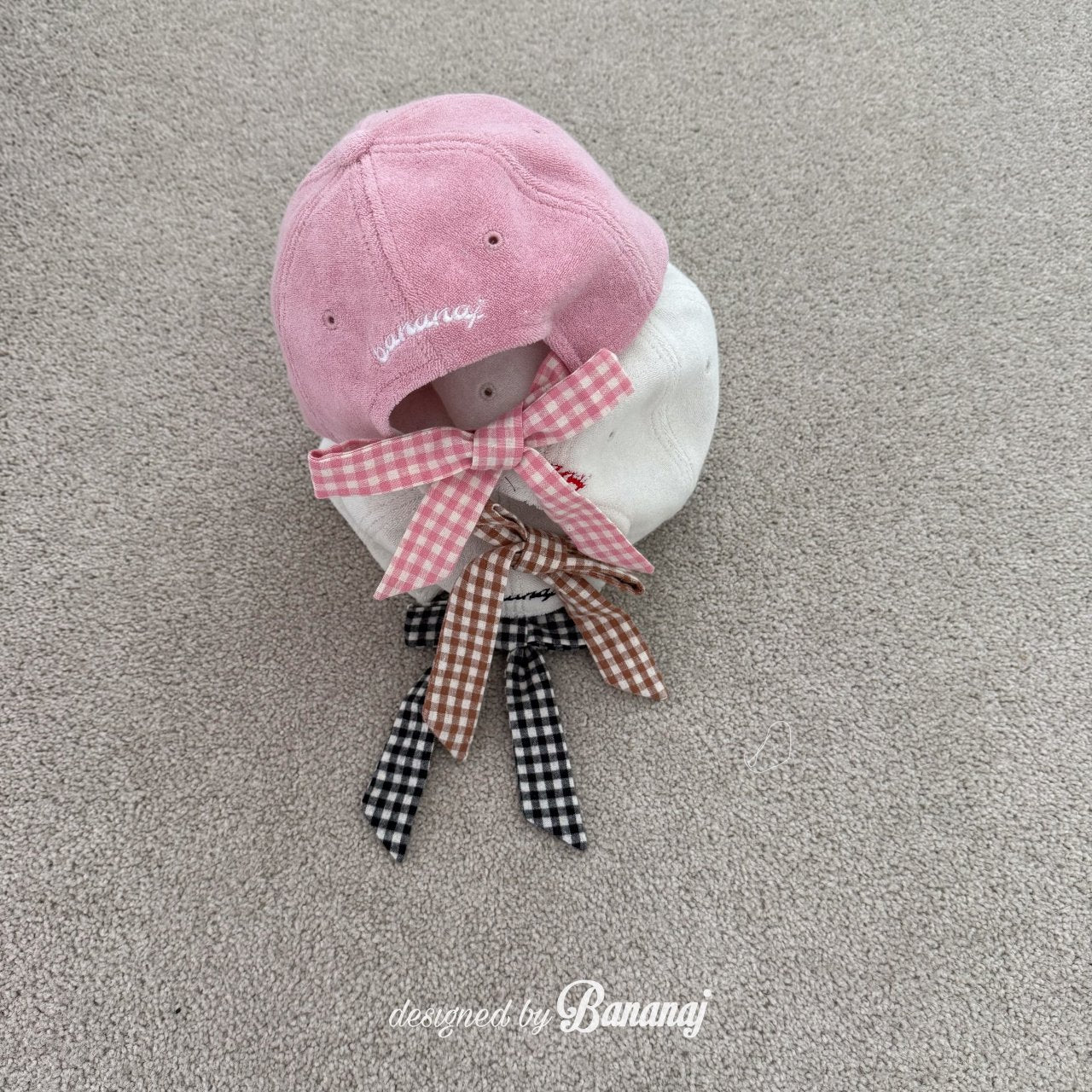 Towel ribbon cap-banana.j-38