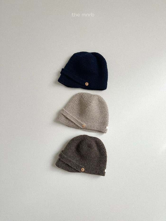 Laid Button Hat - minirobe - 40