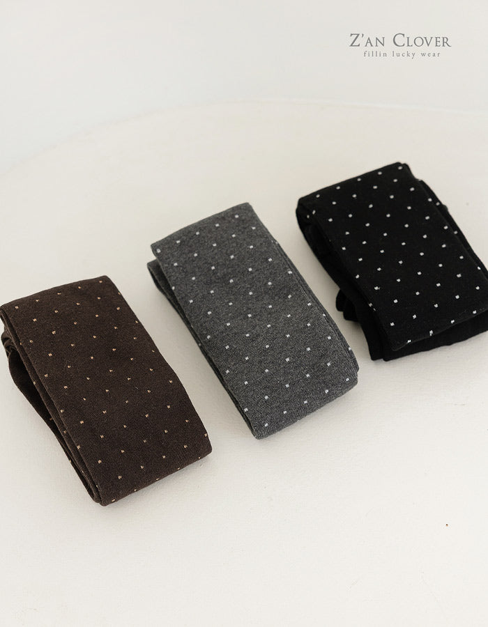 dot cotton tights - zanclover-21