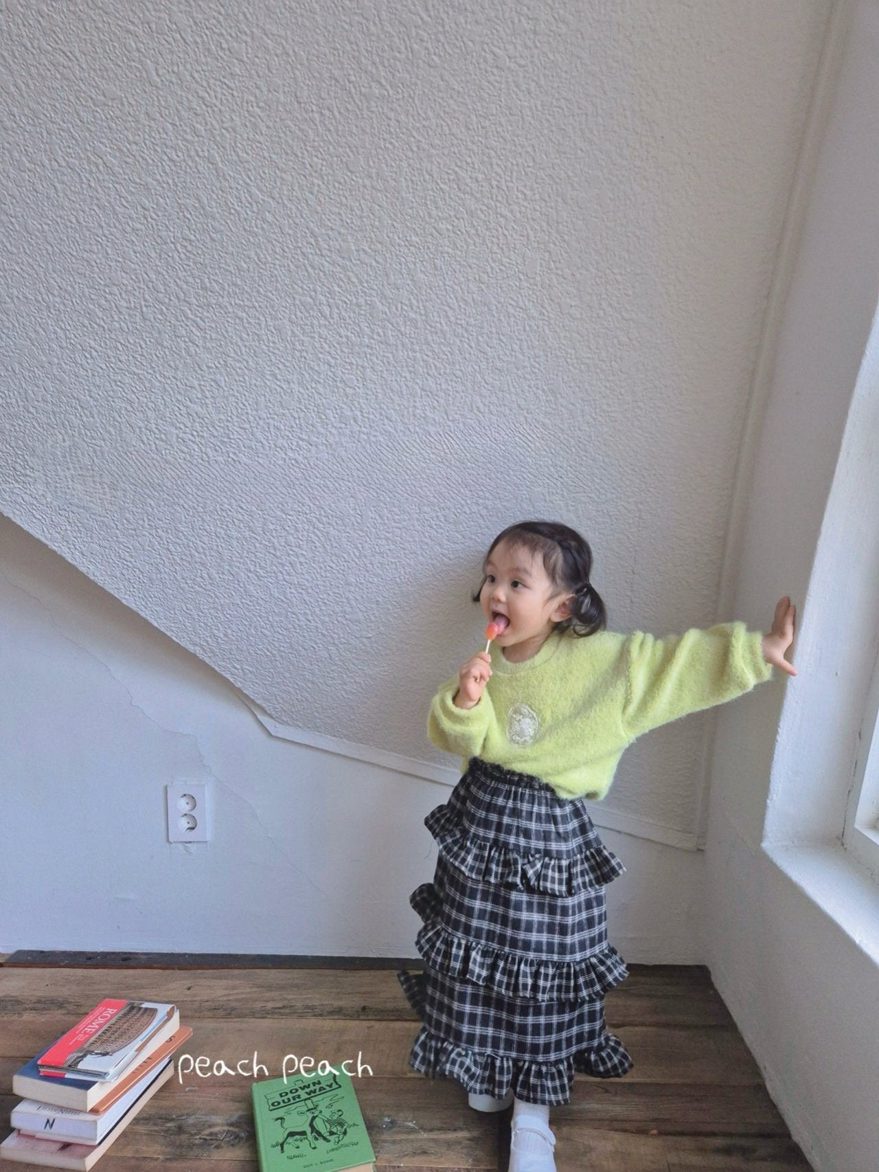 Chocolate Long Skirt peach peach-24