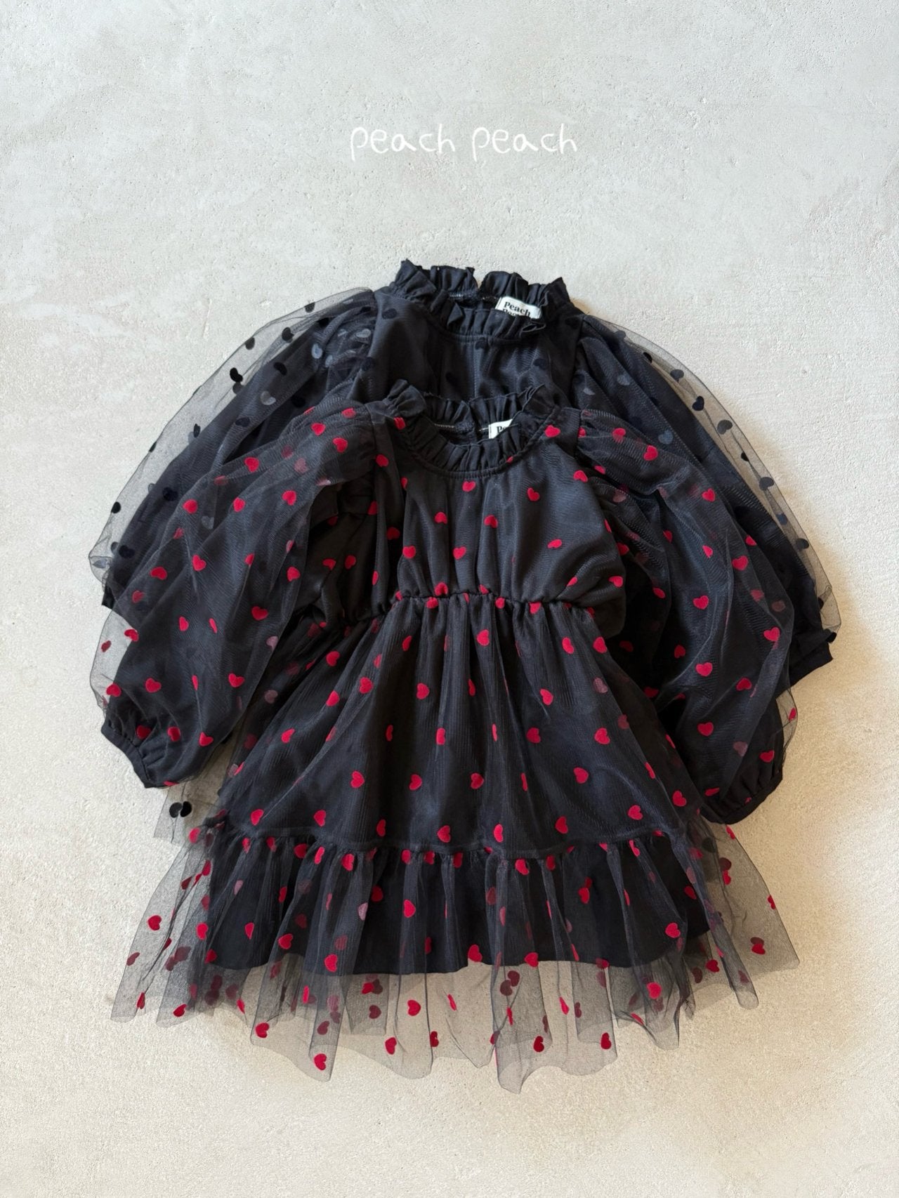 Lovely Heart Dress peach peach-28