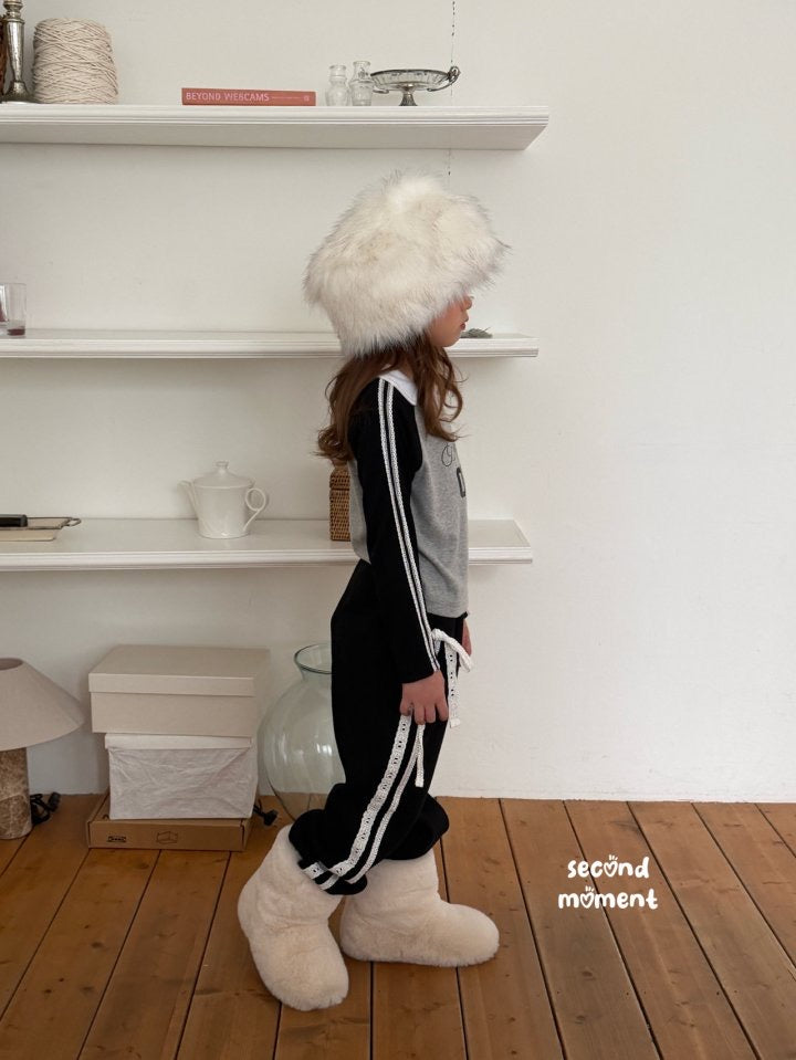 lace ribbon jogger -second moment-6