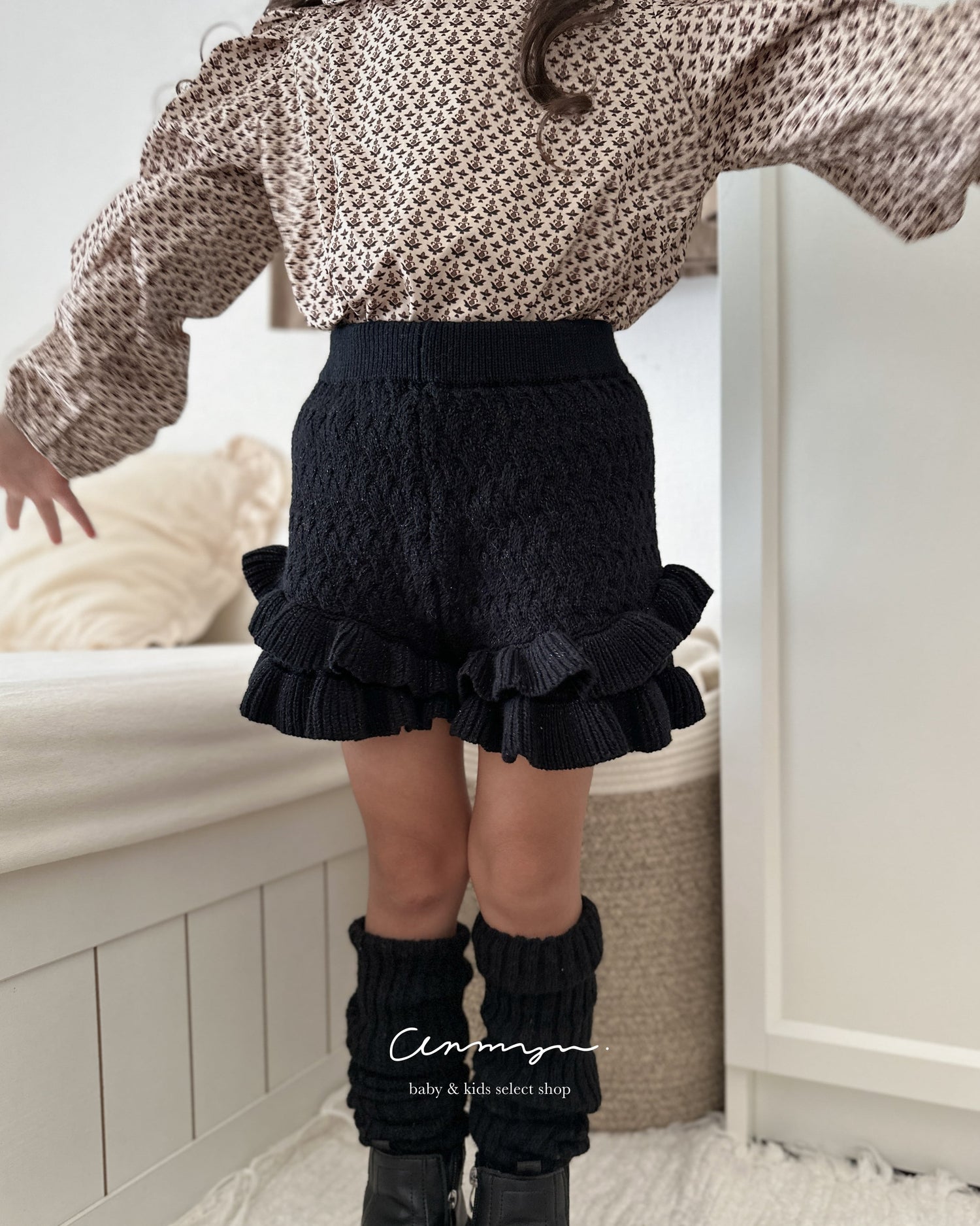 ⚫︎Noel glitter short knit pants